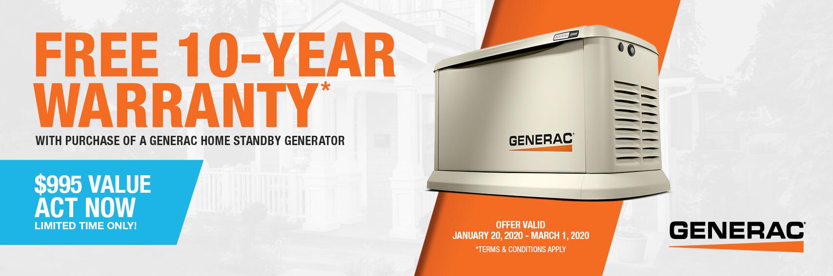 Homestandby Generator Deal | Warranty Offer | Generac Dealer | New Palestine, IN